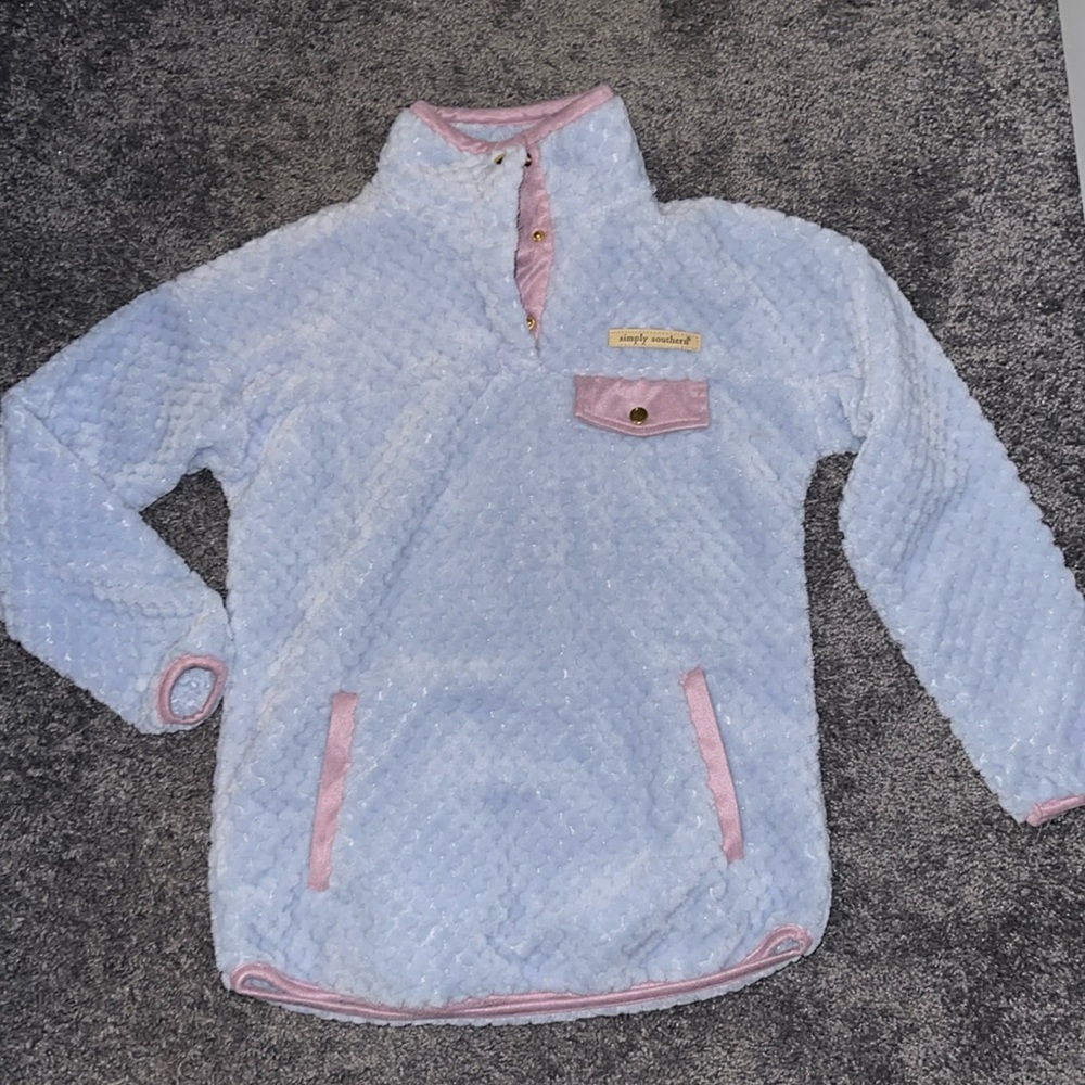 Girls Simply Southern Purple Pullover